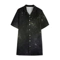 Dark Universe Galaxy Outer Space Print Cotton Hawaiian Shirt