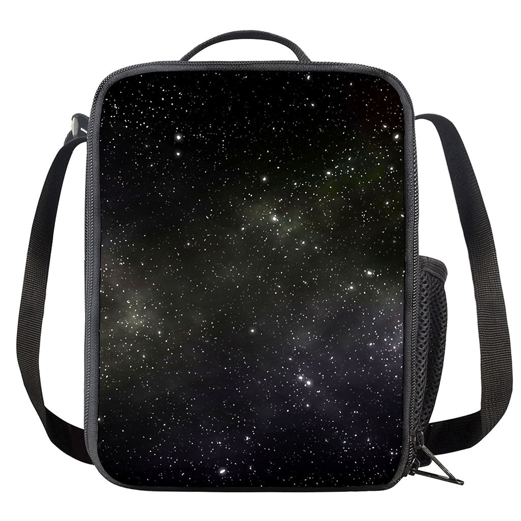 Dark Universe Galaxy Outer Space Print Crossbody Lunch Bag