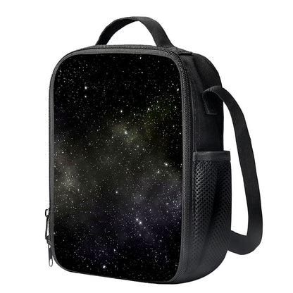 Dark Universe Galaxy Outer Space Print Crossbody Lunch Bag