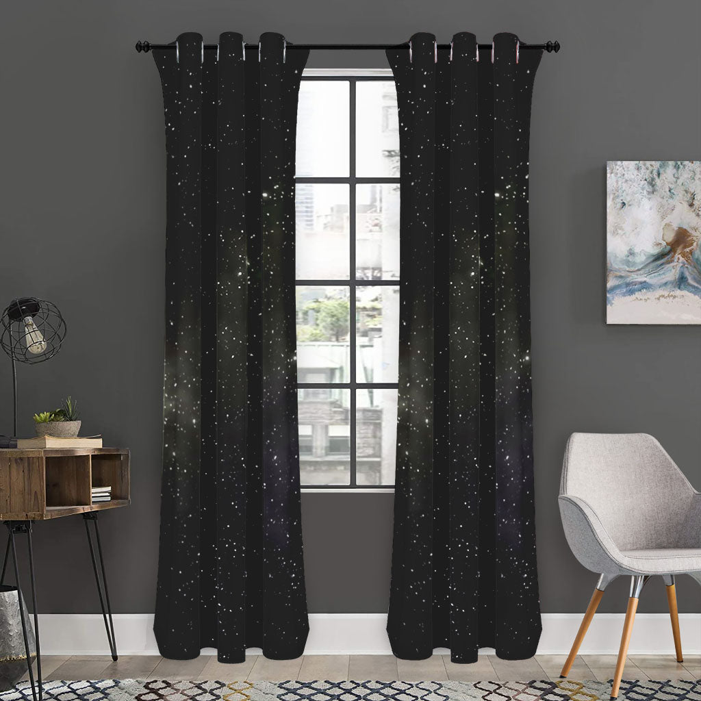Dark Universe Galaxy Outer Space Print Curtain