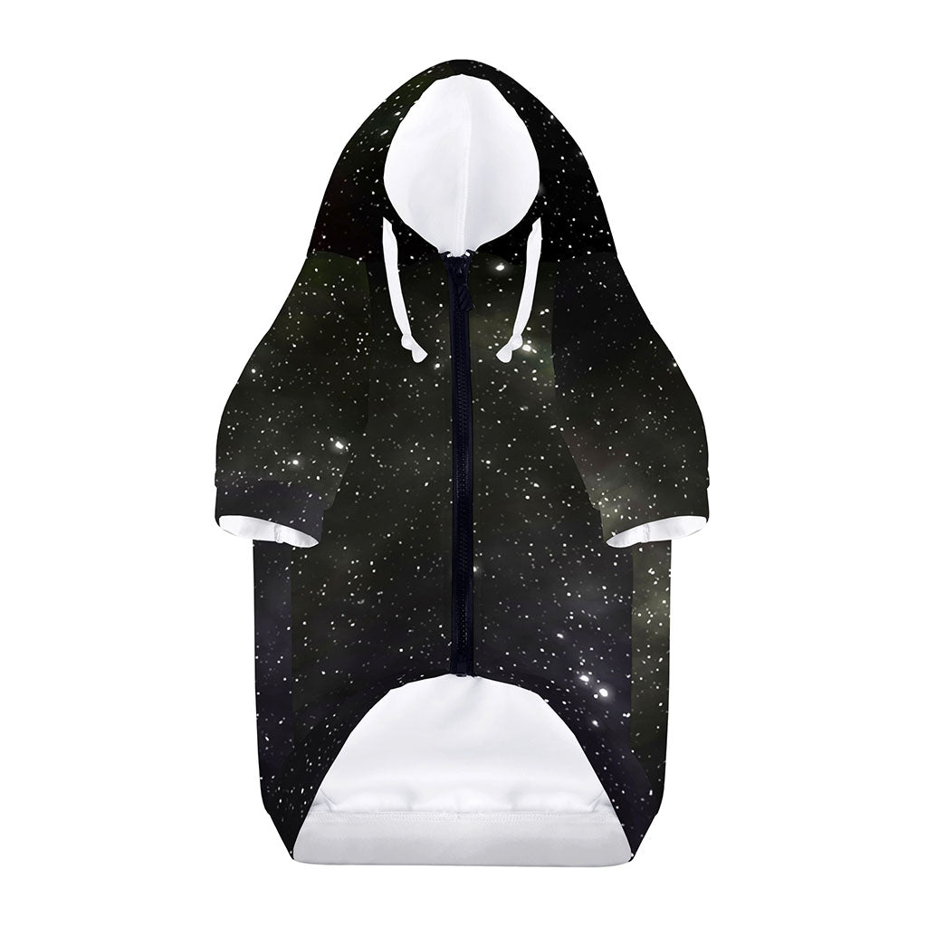 Dark Universe Galaxy Outer Space Print Dog Zip Up Hoodie