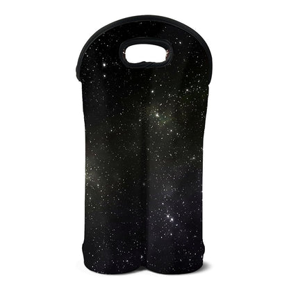 Dark Universe Galaxy Outer Space Print Double Neoprene Wine Tote