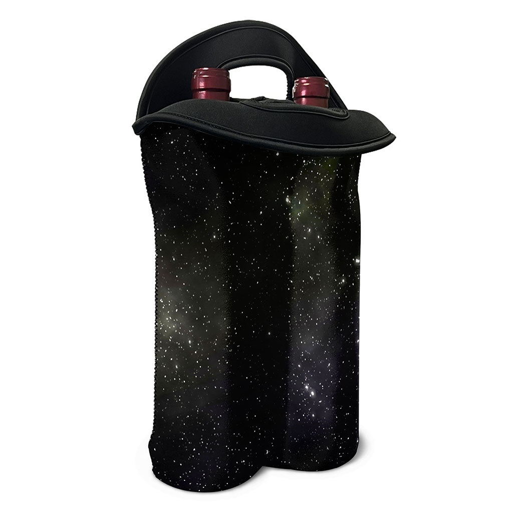 Dark Universe Galaxy Outer Space Print Double Neoprene Wine Tote