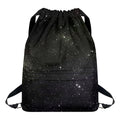 Dark Universe Galaxy Outer Space Print Drawstring Backpack