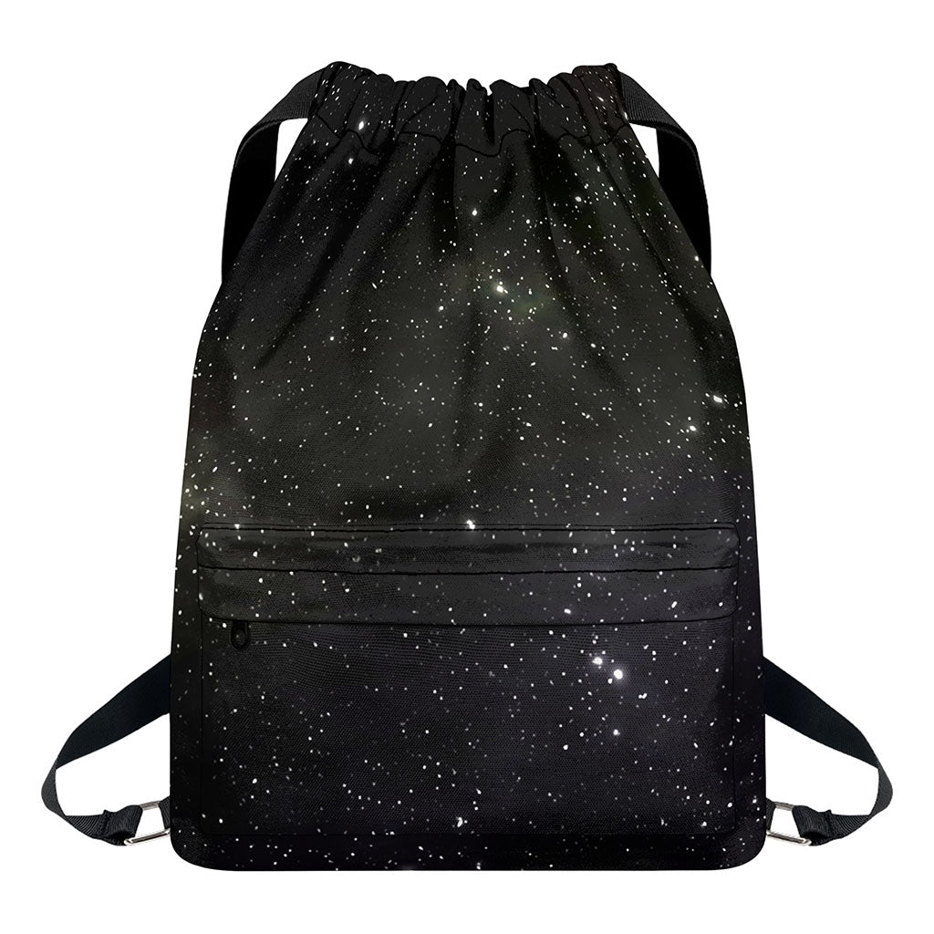 Dark Universe Galaxy Outer Space Print Drawstring Backpack