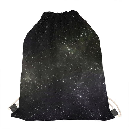 Dark Universe Galaxy Outer Space Print Drawstring Bag