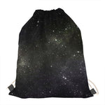 Dark Universe Galaxy Outer Space Print Drawstring Bag