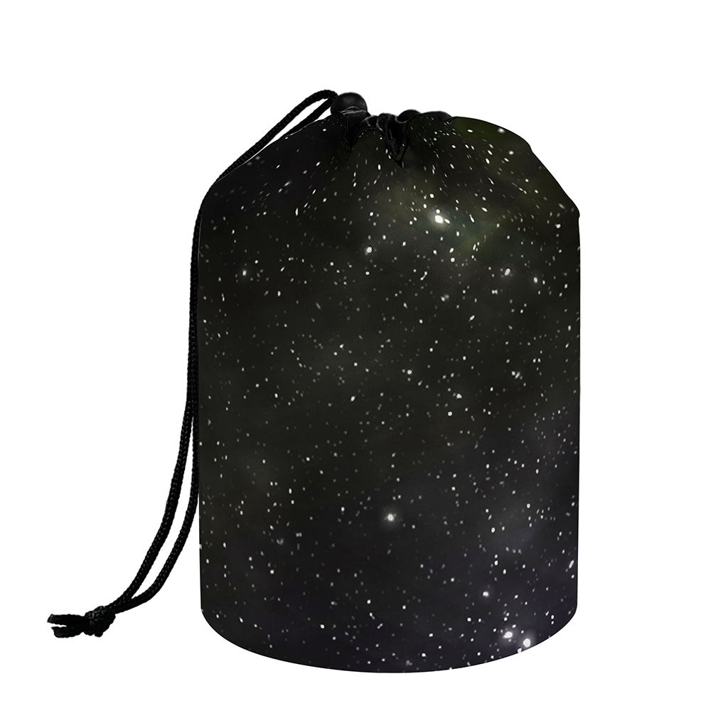 Dark Universe Galaxy Outer Space Print Drawstring Makeup Bag