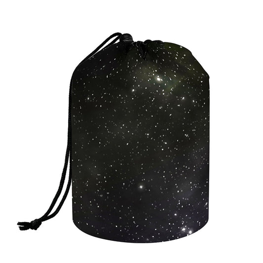 Dark Universe Galaxy Outer Space Print Drawstring Makeup Bag