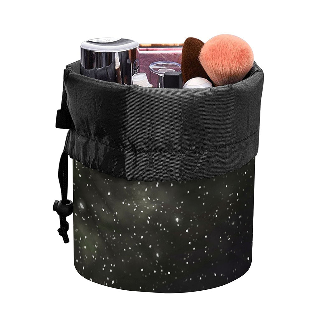 Dark Universe Galaxy Outer Space Print Drawstring Makeup Bag