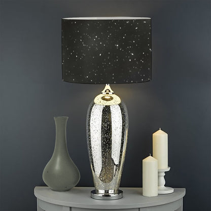 Dark Universe Galaxy Outer Space Print Drum Lamp Shade