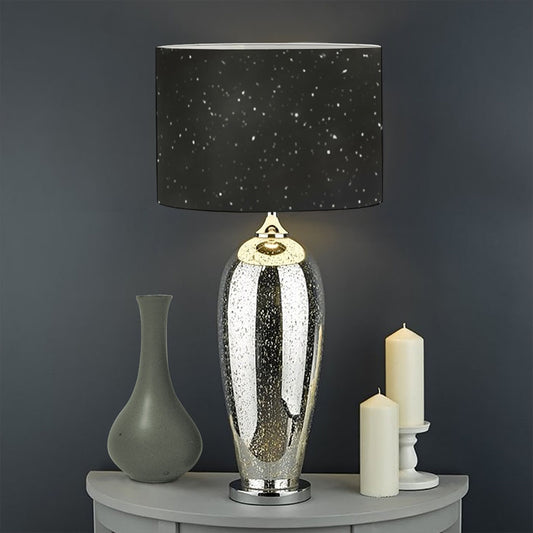 Dark Universe Galaxy Outer Space Print Drum Lamp Shade