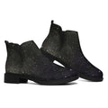 Dark Universe Galaxy Outer Space Print Flat Ankle Boots