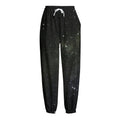 Dark Universe Galaxy Outer Space Print Fleece Lined Knit Pants