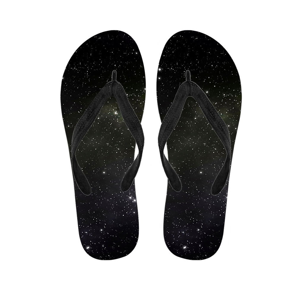 Dark Universe Galaxy Outer Space Print Flip Flops