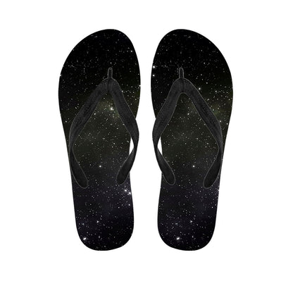 Dark Universe Galaxy Outer Space Print Flip Flops