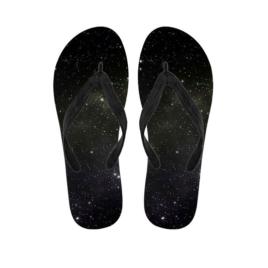 Dark Universe Galaxy Outer Space Print Flip Flops