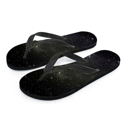 Dark Universe Galaxy Outer Space Print Flip Flops