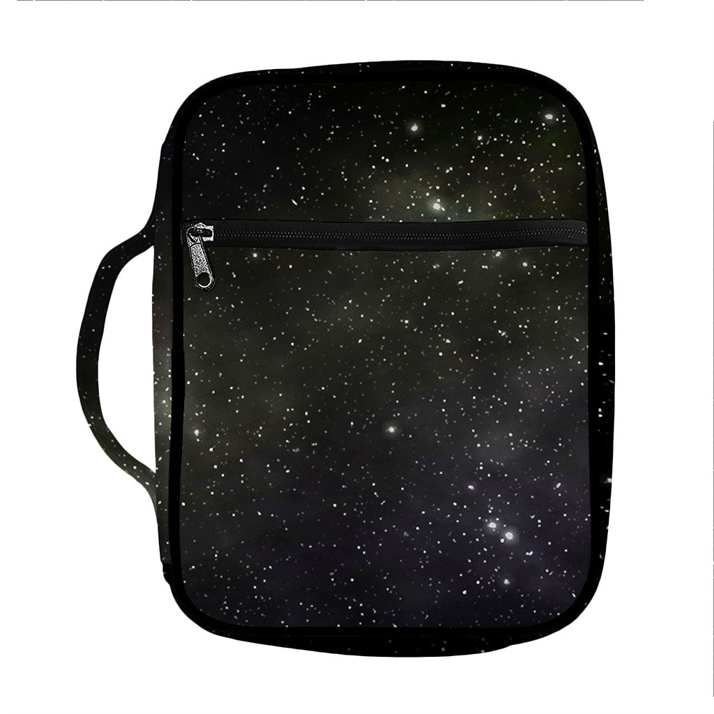 Dark Universe Galaxy Outer Space Print Front Pocket Bible Bag
