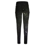 Dark Universe Galaxy Outer Space Print High-Waisted Pocket Leggings