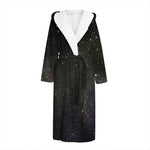 Dark Universe Galaxy Outer Space Print Hooded Bathrobe