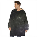 Dark Universe Galaxy Outer Space Print Hoodie Blanket