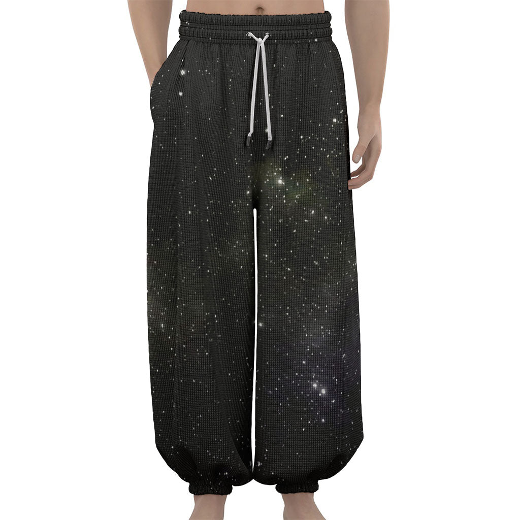 Dark Universe Galaxy Outer Space Print Lantern Pants