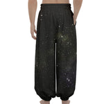 Dark Universe Galaxy Outer Space Print Lantern Pants