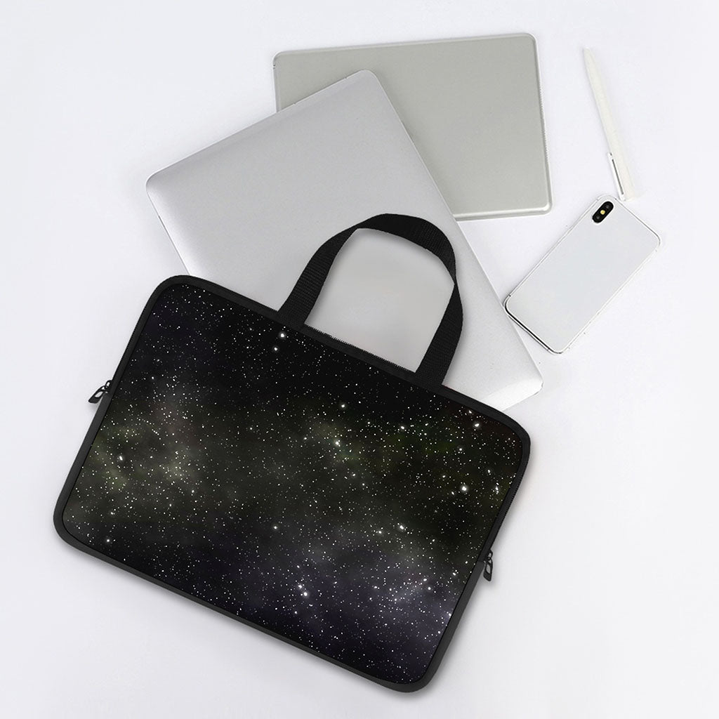 Dark Universe Galaxy Outer Space Print Laptop Sleeve With Handle