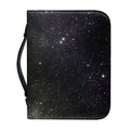 Dark Universe Galaxy Outer Space Print Leather Bible Cover