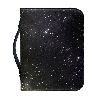 Dark Universe Galaxy Outer Space Print Leather Bible Cover