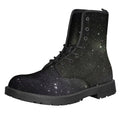 Dark Universe Galaxy Outer Space Print Lace-Up Boots
