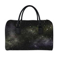 Dark Universe Galaxy Outer Space Print Leather Duffel Bag