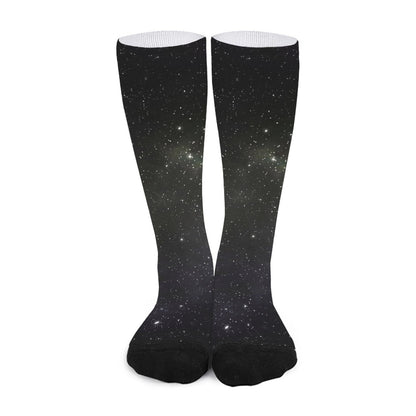 Dark Universe Galaxy Outer Space Print Long Socks