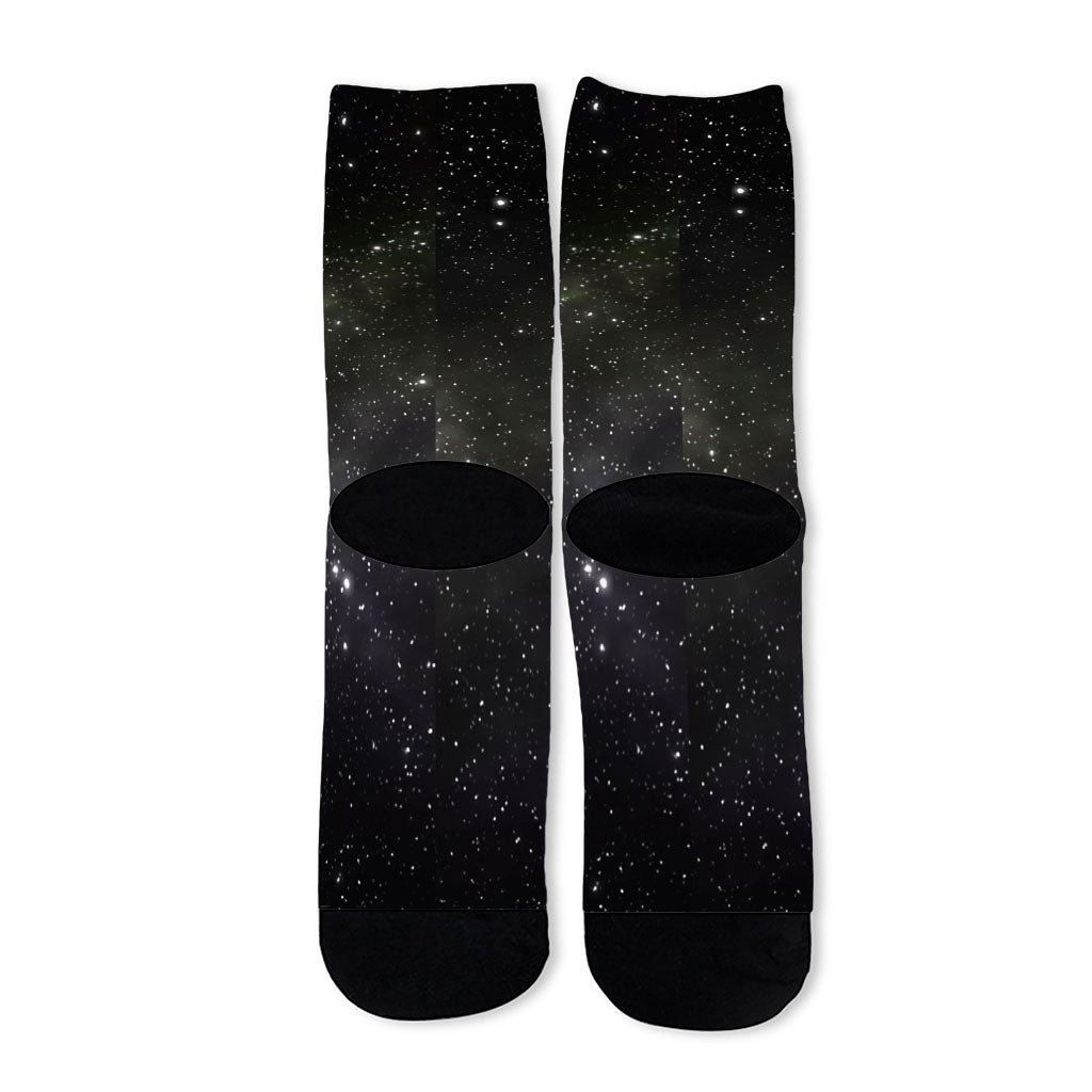 Dark Universe Galaxy Outer Space Print Long Socks