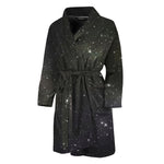 Dark Universe Galaxy Outer Space Print Men's Bathrobe