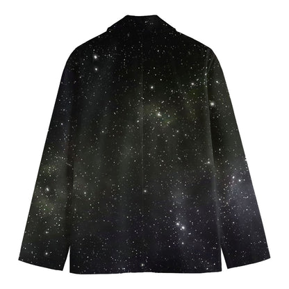 Dark Universe Galaxy Outer Space Print Men's Blazer
