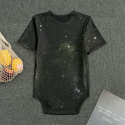 Dark Universe Galaxy Outer Space Print Men's Bodysuit