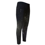 Dark Universe Galaxy Outer Space Print Men's Compression Pants