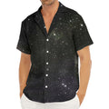Dark Universe Galaxy Outer Space Print Men's Deep V-Neck Shirt