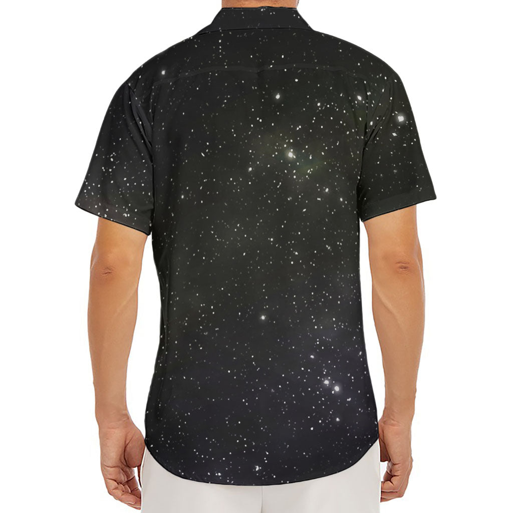 Dark Universe Galaxy Outer Space Print Men's Deep V-Neck Shirt
