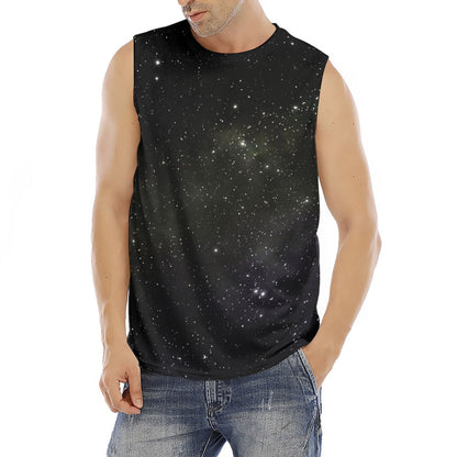 Dark Universe Galaxy Outer Space Print Men's Fitness Tank Top