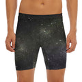 Dark Universe Galaxy Outer Space Print Men's Long Boxer Briefs