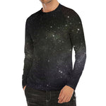Dark Universe Galaxy Outer Space Print Men's Long Sleeve Rash Guard