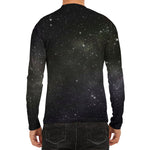 Dark Universe Galaxy Outer Space Print Men's Long Sleeve Rash Guard