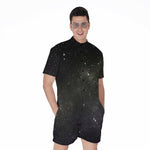 Dark Universe Galaxy Outer Space Print Men's Rompers