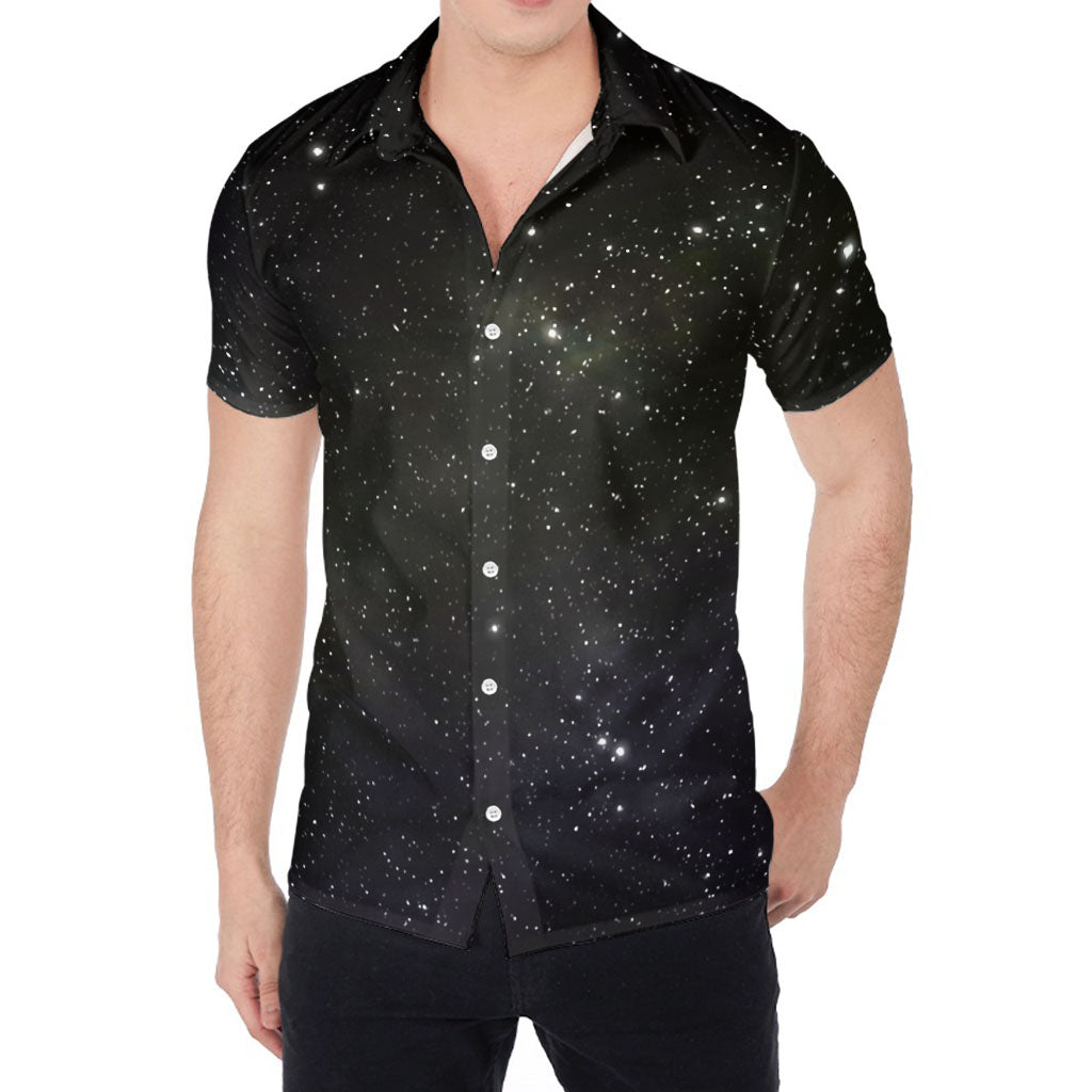 Dark Universe Galaxy Outer Space Print Men's Shirt