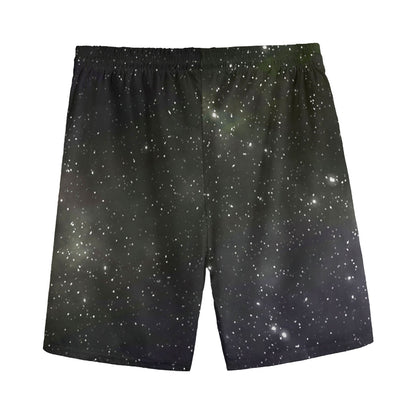 Dark Universe Galaxy Outer Space Print Men's Sports Shorts