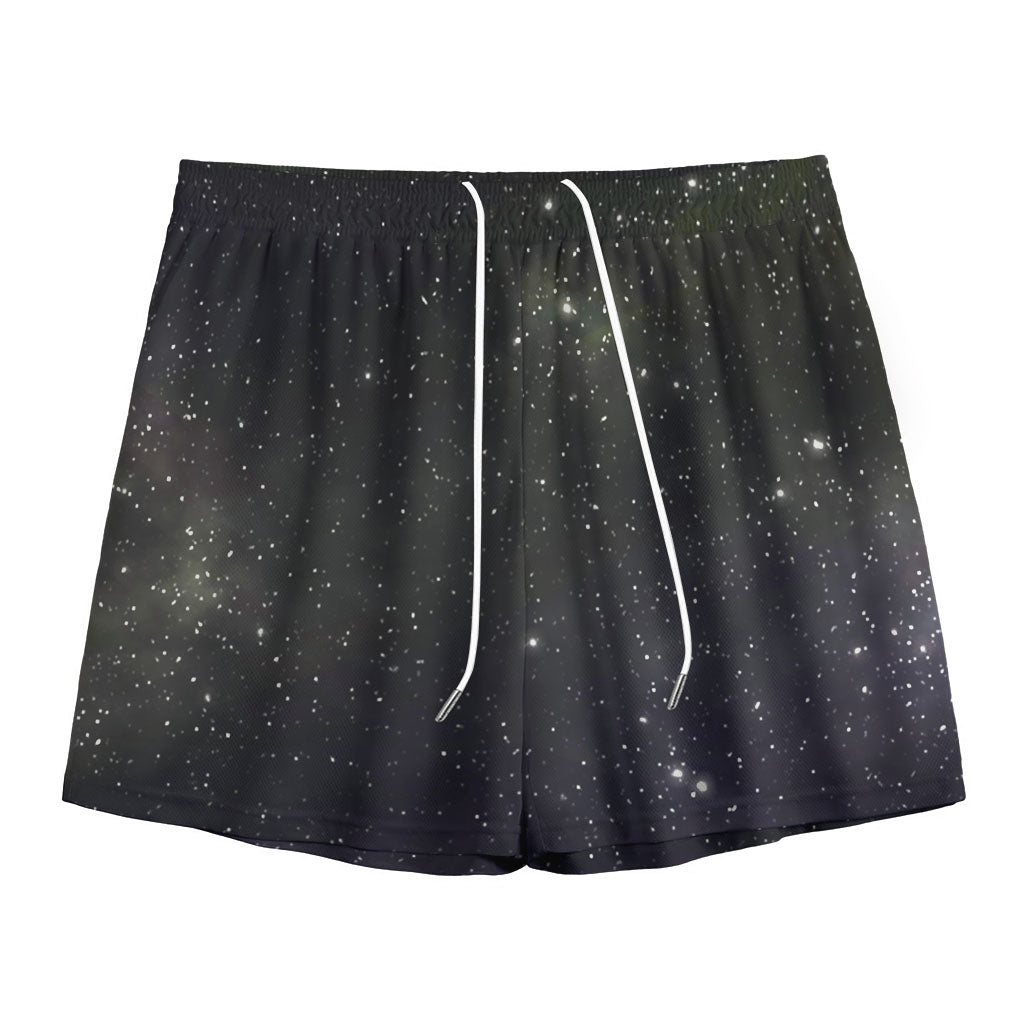 Dark Universe Galaxy Outer Space Print Mesh Shorts
