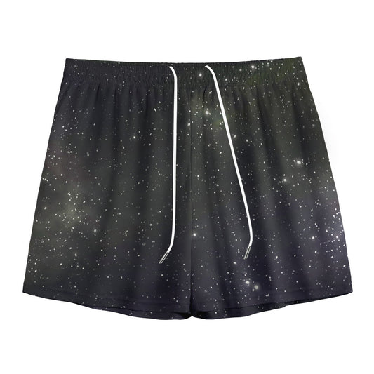Dark Universe Galaxy Outer Space Print Mesh Shorts
